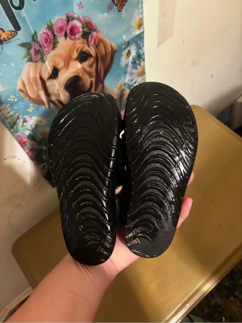 Nike Black Kids Aqua Sandals with White Swoosh